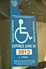 Disabled Person's Placard
